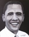 Barak Obama created 2009 - Original Canvas 175